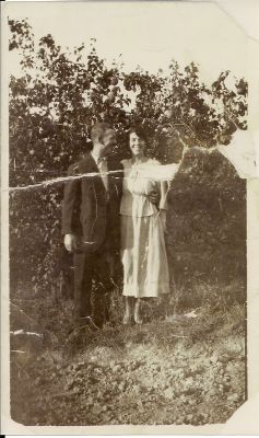 1906 - John West and his sister Margaret
John (b 1880) and Margaret (b 1886) were two of the 13 children born to William George West (1856-1935) and Martha Coleman (1959-1924). They were grandchildren of Bridget Carrucan and John Coleman. This photo shows them around 1906.
This photo was passed onto us by John's granddaughter Cheryl Laumer nee West.
