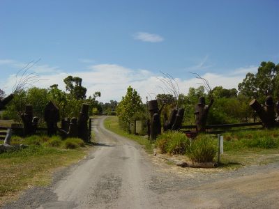 Colemans Corner, Eltham - site or original house of John Coleman and Bridget Carrucan
John Coleman's block was on what used to be called Coleman's corner in North Eltham. You travelled some 2-3 km from the Eltham Township towards Research on Main Road until you encountered a sharp corner in the road at the turnoff to Diamond Creek. The Coleman block was on the left side of Main Road. Continued in next photo.
