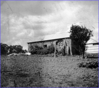 1952 circa - Culla Hill, old longhouse with buttress, Burston family collection

