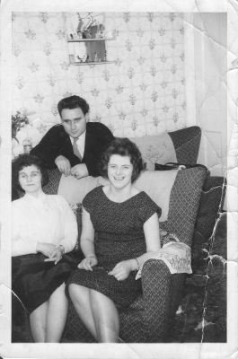 1960s early - Mary Carrucan, Jacko Carrucan with a neighbour
