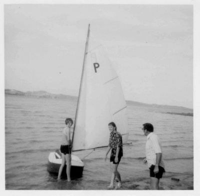 1974 - Paul Carrucan sailing with the Carters
