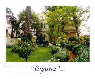 1990 - Wyuna - Sue Kent's House in Black St Brighton
Susan Carrucan (1862 - 1943), the third eldest child of Patrick Carrucan and Mary O'Brien, married Edward Shae (Ned) Kent (1858 - 1907) in 1881. Ned died in 1908 and Susan moved to Brighton in 1910, firstly living in 'Rothwell' at 143 Church St and then at 'Wyuna' in Black Street.
