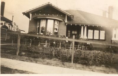 1930 - Jack and Rebecca Carrucan's house in Through Road Burwood
1930 - Jack and Rebecca Carrucan's house in Through Road, Burwood. Jack, born 1906, was a grandson of Peter Carrucan.
Photo from Frances James, the grand daughter of Jack Carrucan.
