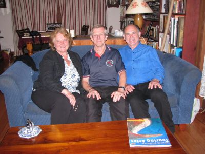 2008 Michael Carrucan visit - Michael and Gillian with Tim Erickson
